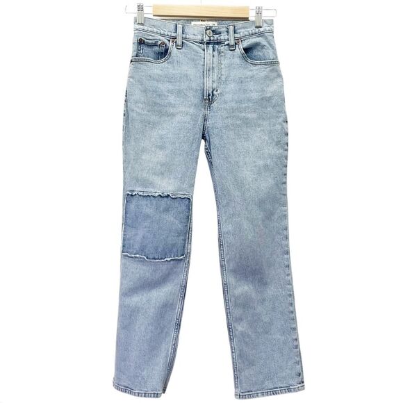 Abercrombie & Fitch Ultra High Rise Ankle Straight Jean Light Wash Size 24 | 00 - Picture 2 of 12